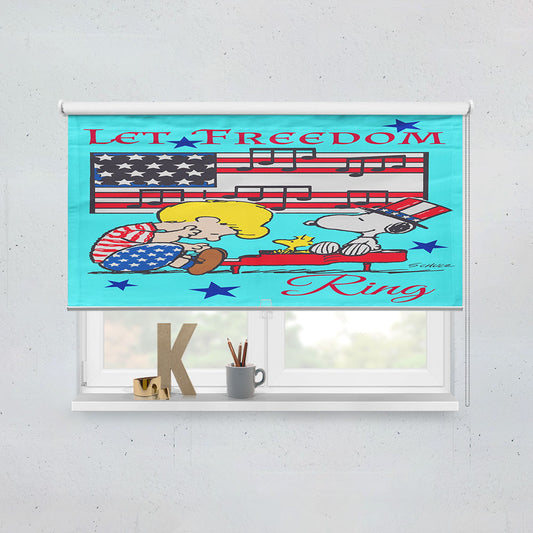 Peanuts Peanuts Let Freedom Ring Window Roller Blinds Shades