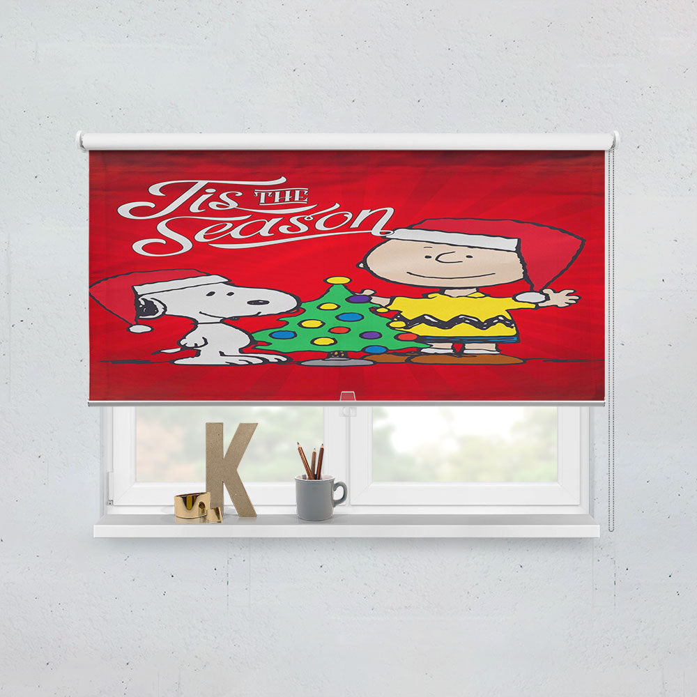 Peanuts Snoopy And Charlie Brown Christmas Window Roller Blinds Shades