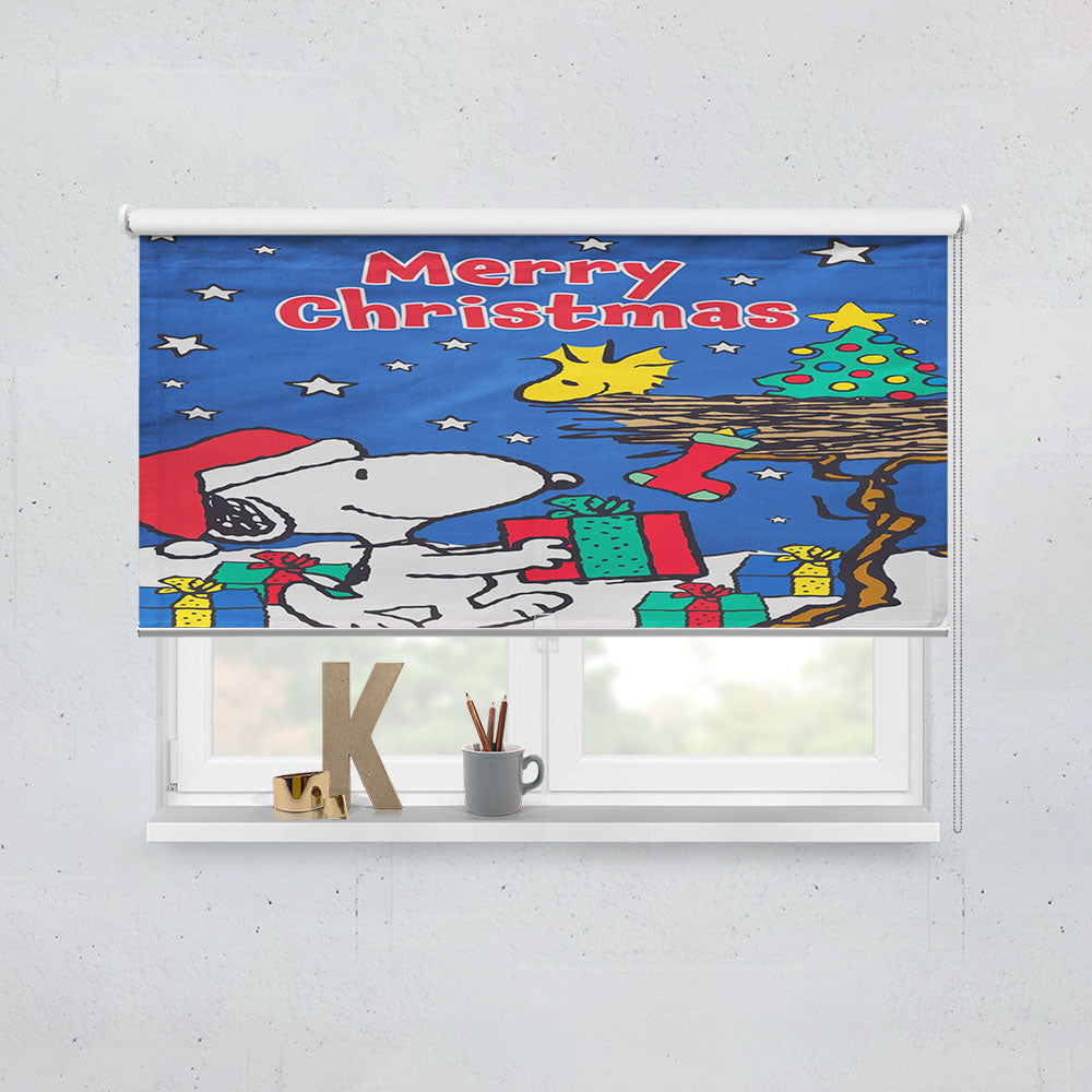 Peanuts Snoopy And Woodstock Christmas 2 Window Roller Blinds Shades