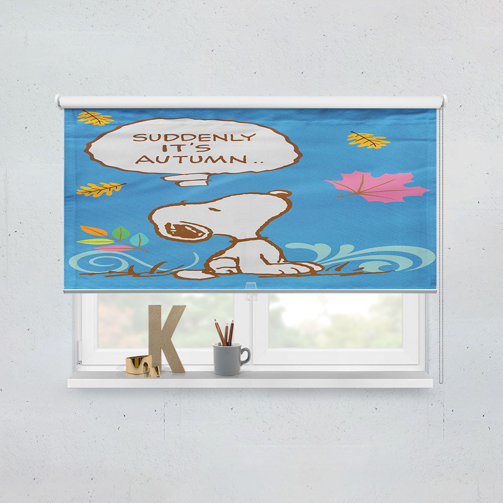 Peanuts Snoopy Autumn Window Roller Blinds Shades