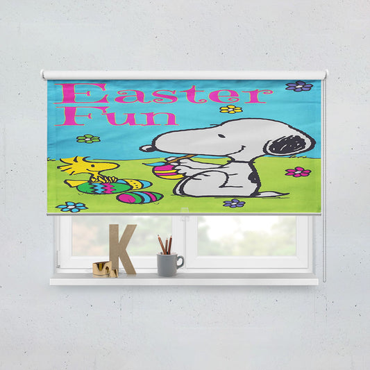 Peanuts Snoopy Easter Eggs Window Roller Blinds Shades