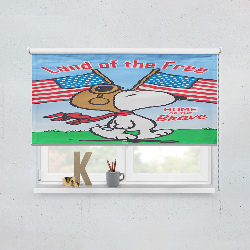 Peanuts Snoopy Land Of The Free Window Roller Blinds Shades