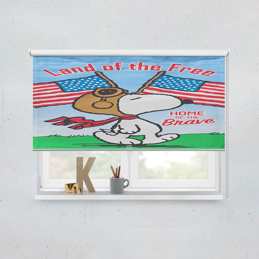 Peanuts Snoopy Land Of The Free Window Roller Blinds Shades