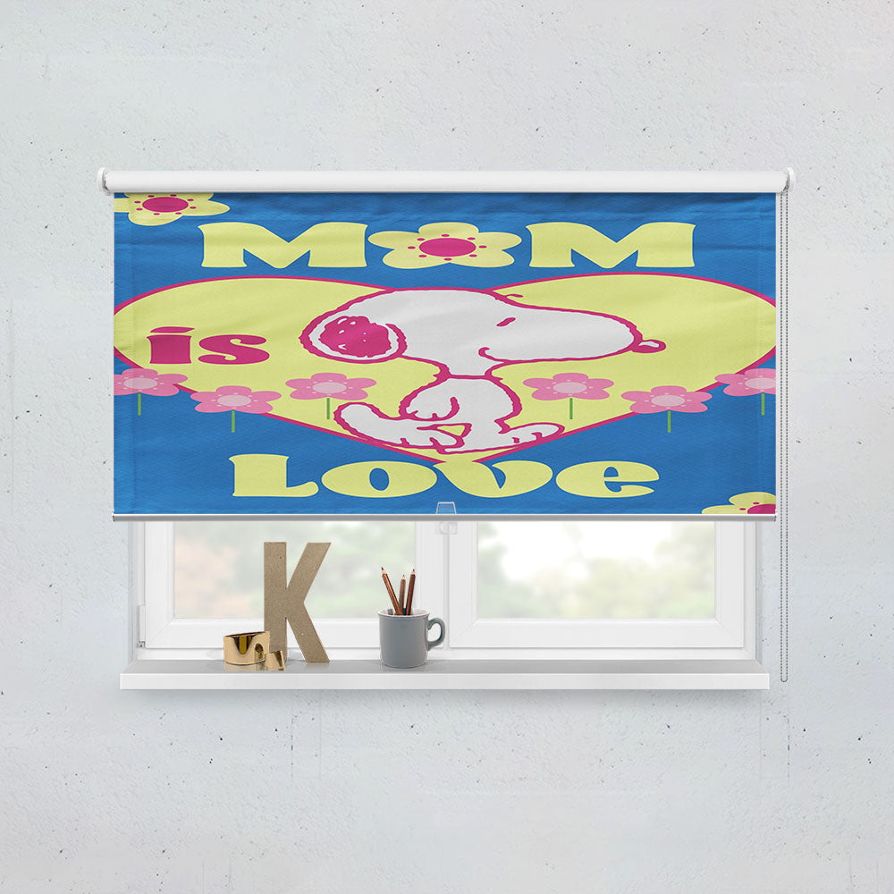 Peanuts Snoopy Mom Love Window Roller Blinds Shades