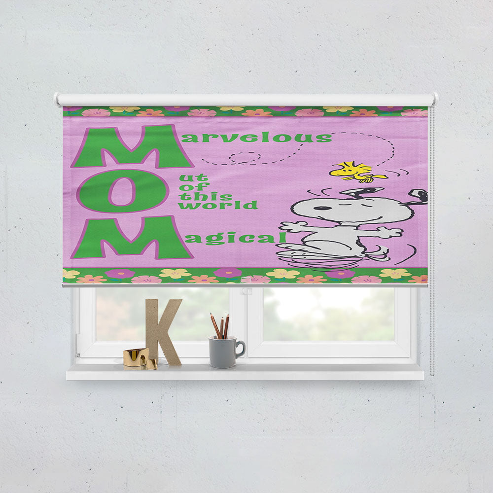 Peanuts Snoopy Mom Window Roller Blinds Shades
