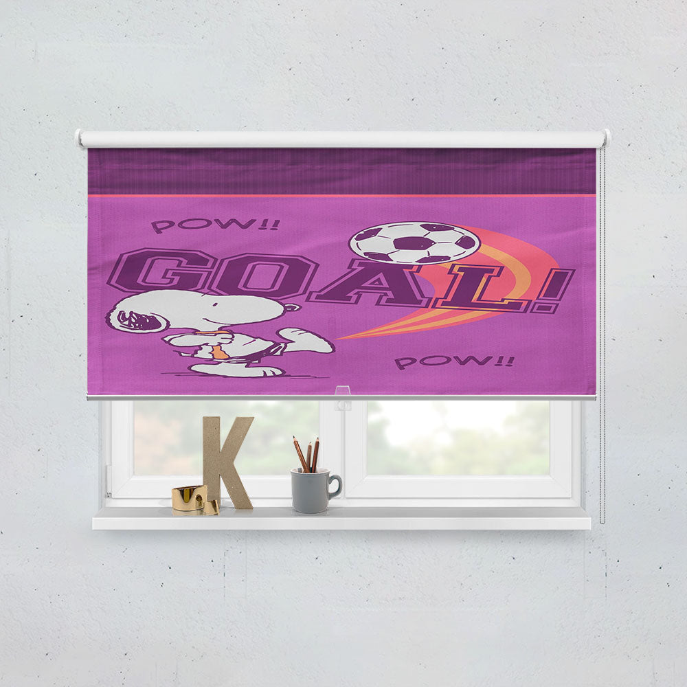Peanuts Snoopy Soccer Goal Window Roller Blinds Shades
