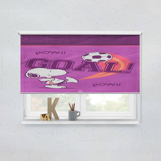 Peanuts Snoopy Soccer Goal Window Roller Blinds Shades