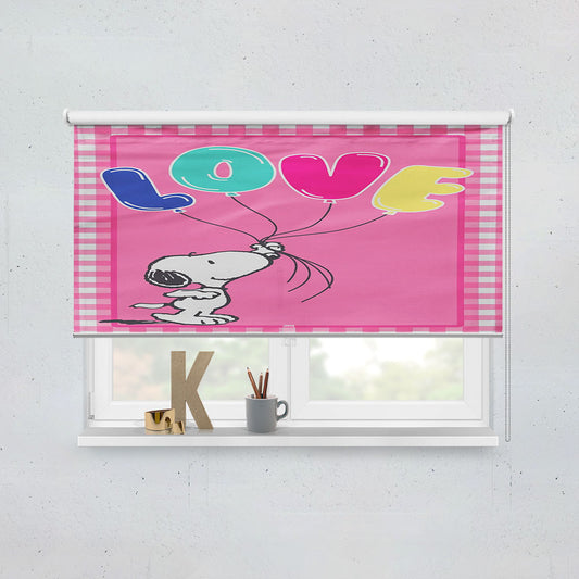 Peanuts Snoopy Valentines Window Roller Blinds Shades