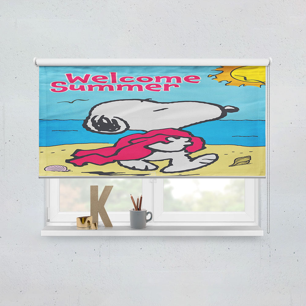Peanuts Summer Beach Snoopy Window Roller Blinds Shades