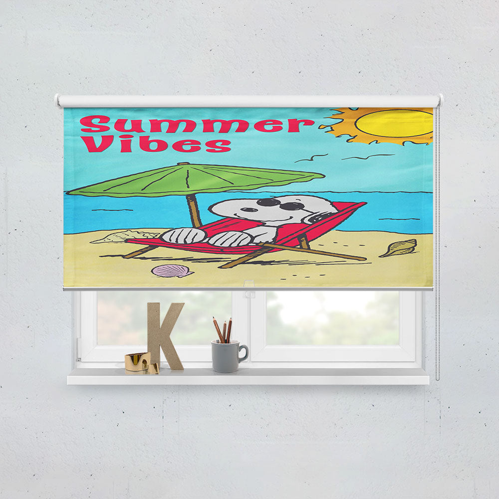 Peanuts Summer Beach Vibes Window Roller Blinds Shades