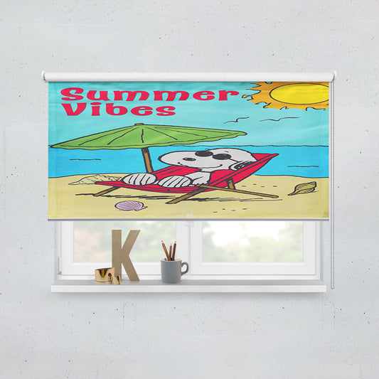 Peanuts Summer Beach Vibes Window Roller Blinds Shades