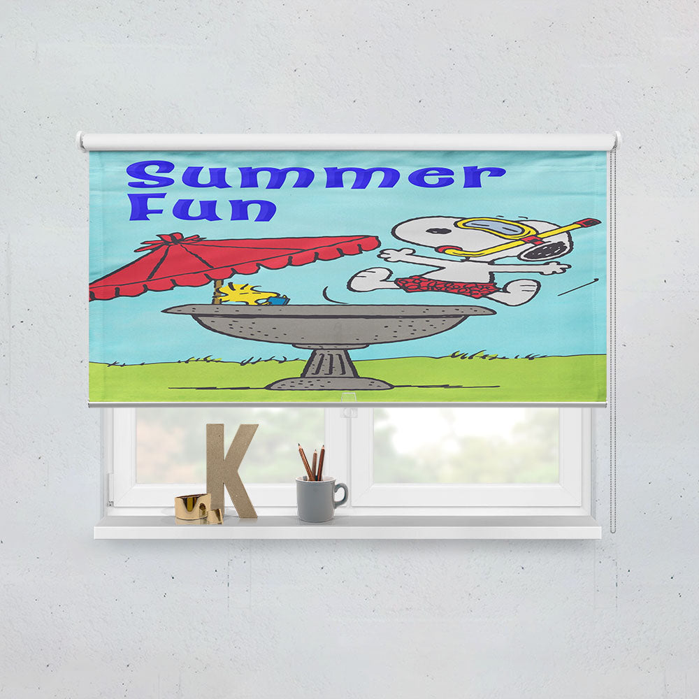 Peanuts Summer Fun Snoopy & Woodstock Window Roller Blinds Shades