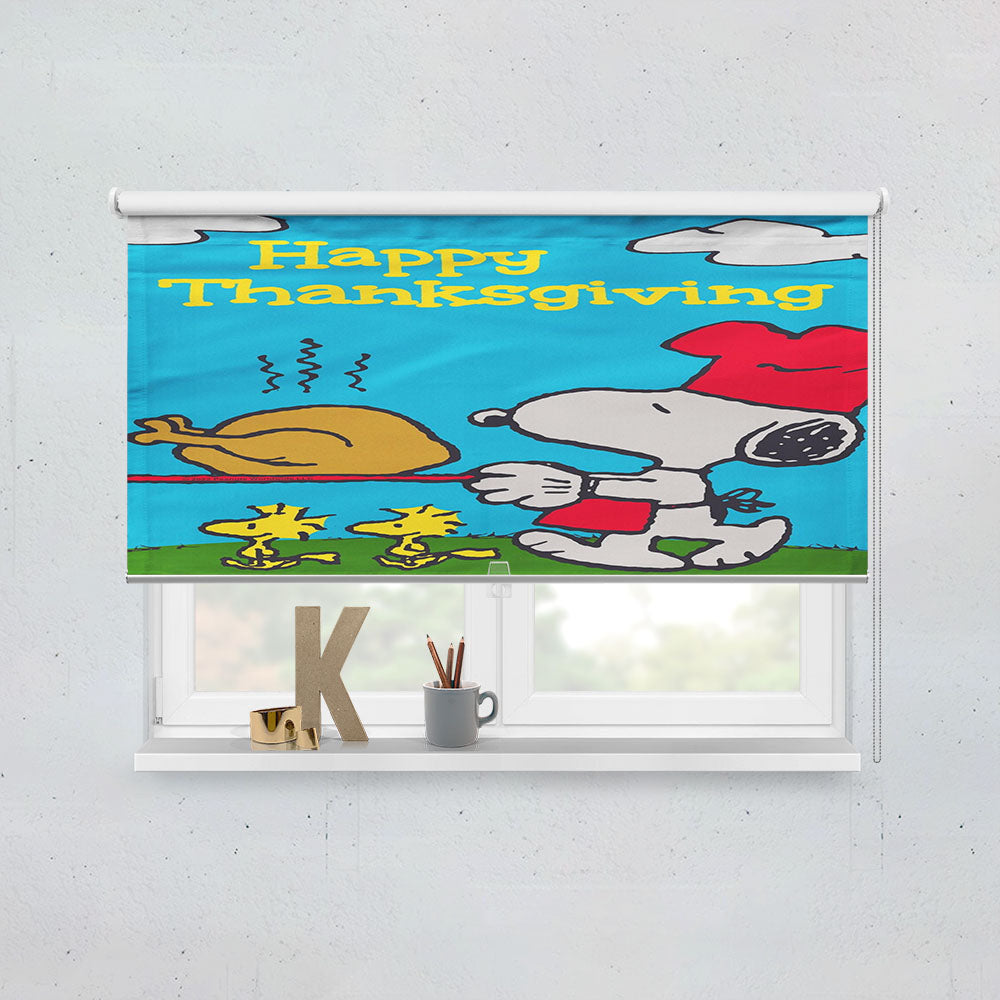 Peanuts Thanksgiving Snoopy Window Roller Blinds Shades