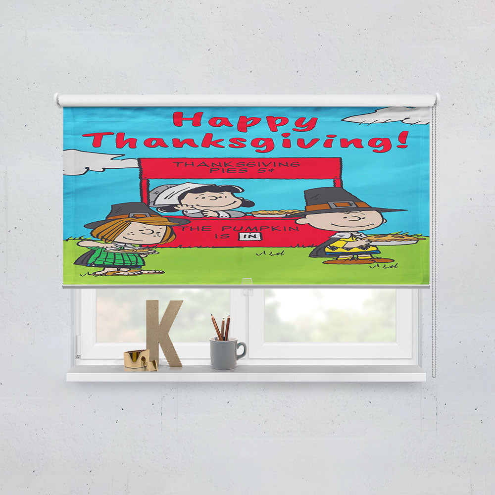 Peanuts Thanksgiving Window Roller Blinds Shades
