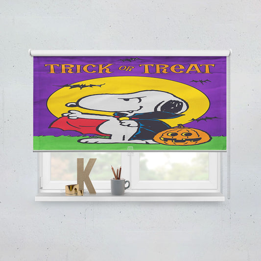 Peanuts Trick Or Treat Vampire Snoopy Window Roller Blinds Shades