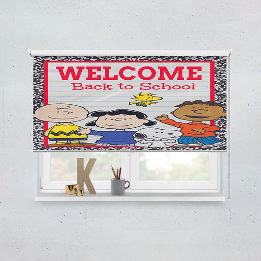 Peanuts Welcome Back To School Peanuts And The Gang Window Roller Blinds Shades