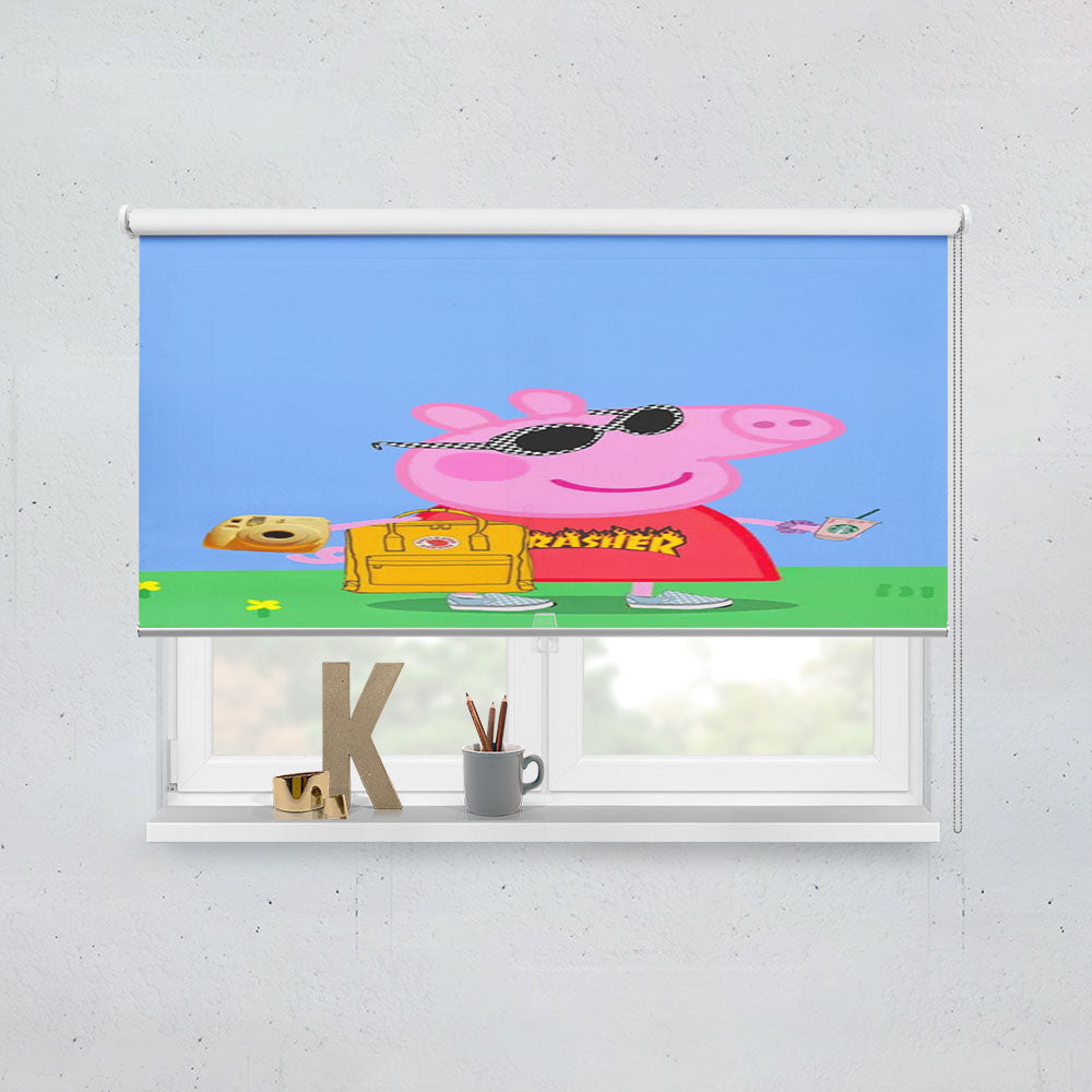Peppa Pig Cool Hypebeast Vsco Girl Window Roller Blinds Shades