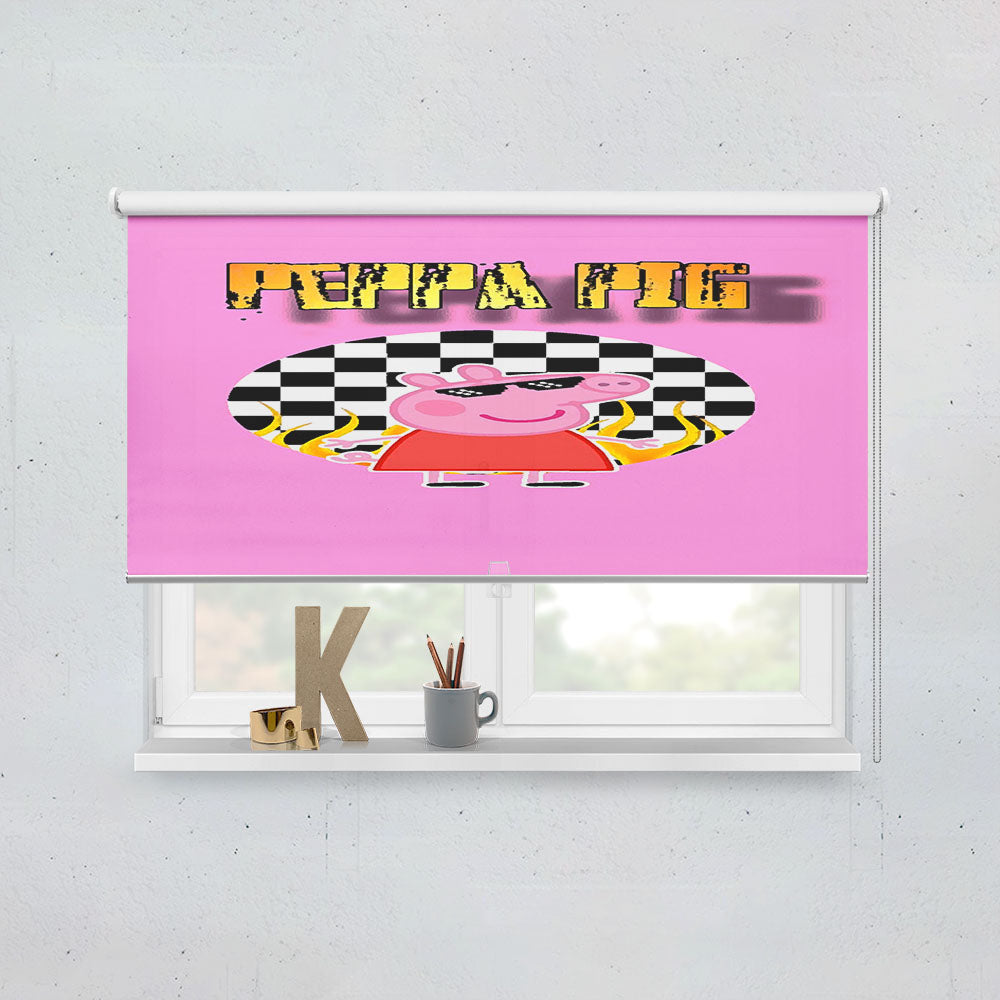 Peppa Pig Hype Sticker Square Window Roller Blinds Shades