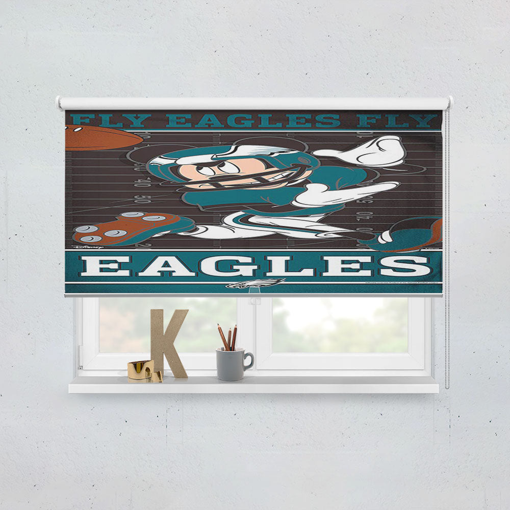 Philadelphia Eagles Disney Mickey Mouse Window Roller Blinds Shades