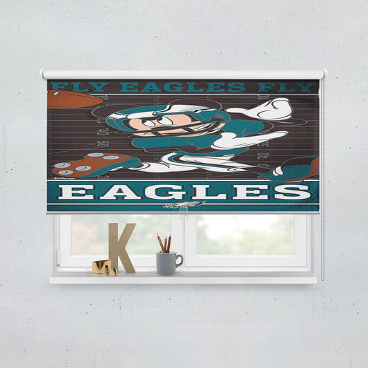 Philadelphia Eagles Disney Mickey Mouse Window Roller Blinds Shades