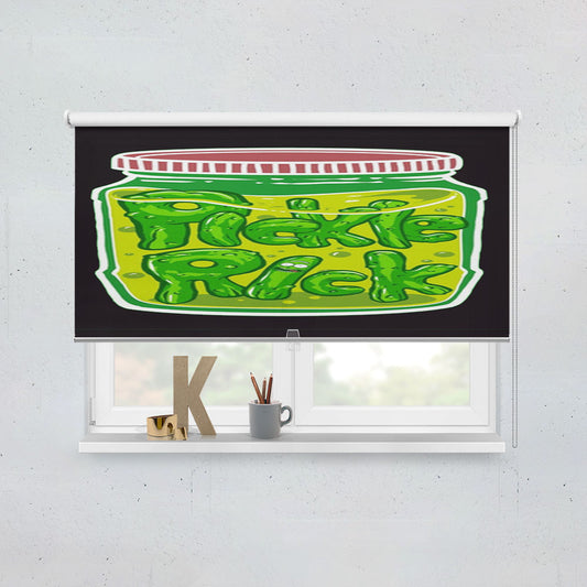 Pickle Rick Window Roller Blinds Shades