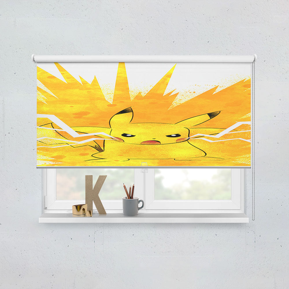 Pikachu 1000 Volt Window Roller Blinds Shades