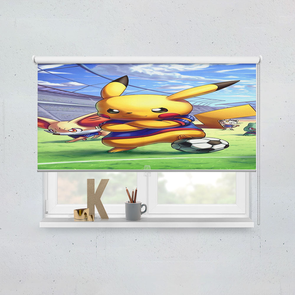 Pikachu Football And Friends Window Roller Blinds Shades