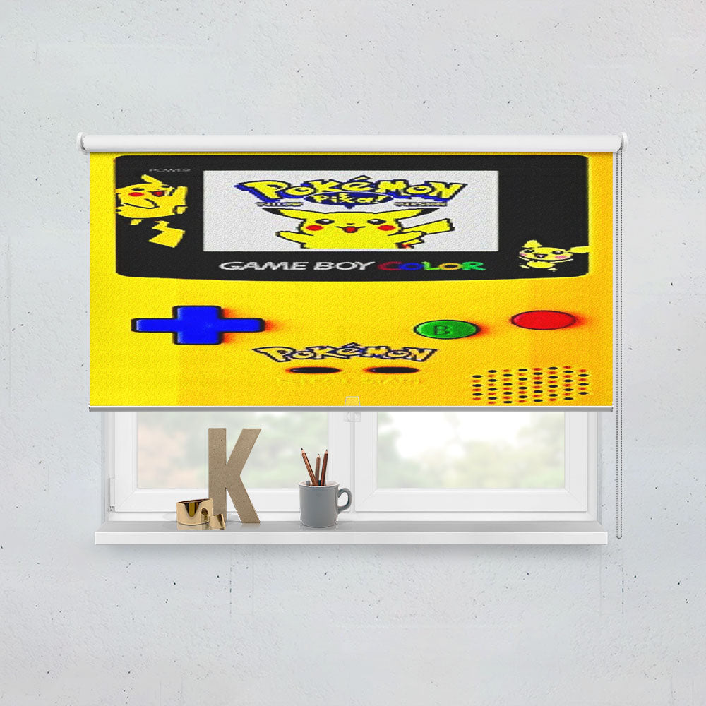 Pikachu Gameboy Texture Window Roller Blinds Shades