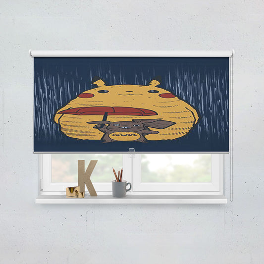 Pikachu Totoro Window Roller Blinds Shades