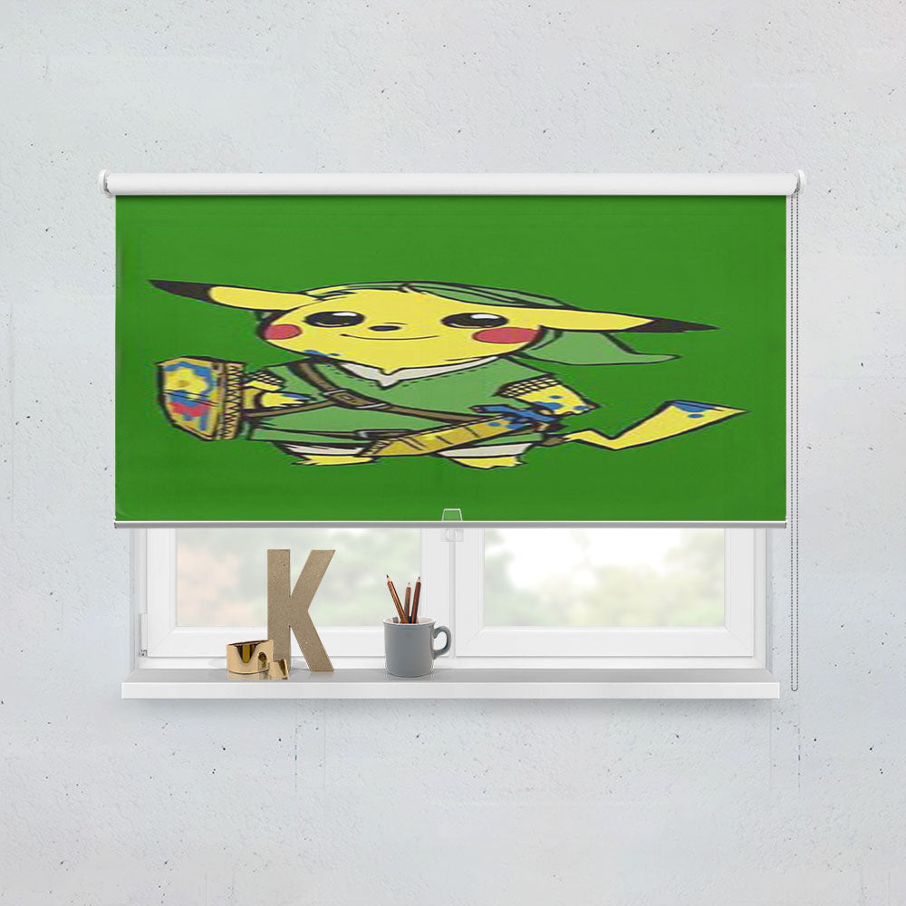 Pikachu Zelda Window Roller Blinds Shades