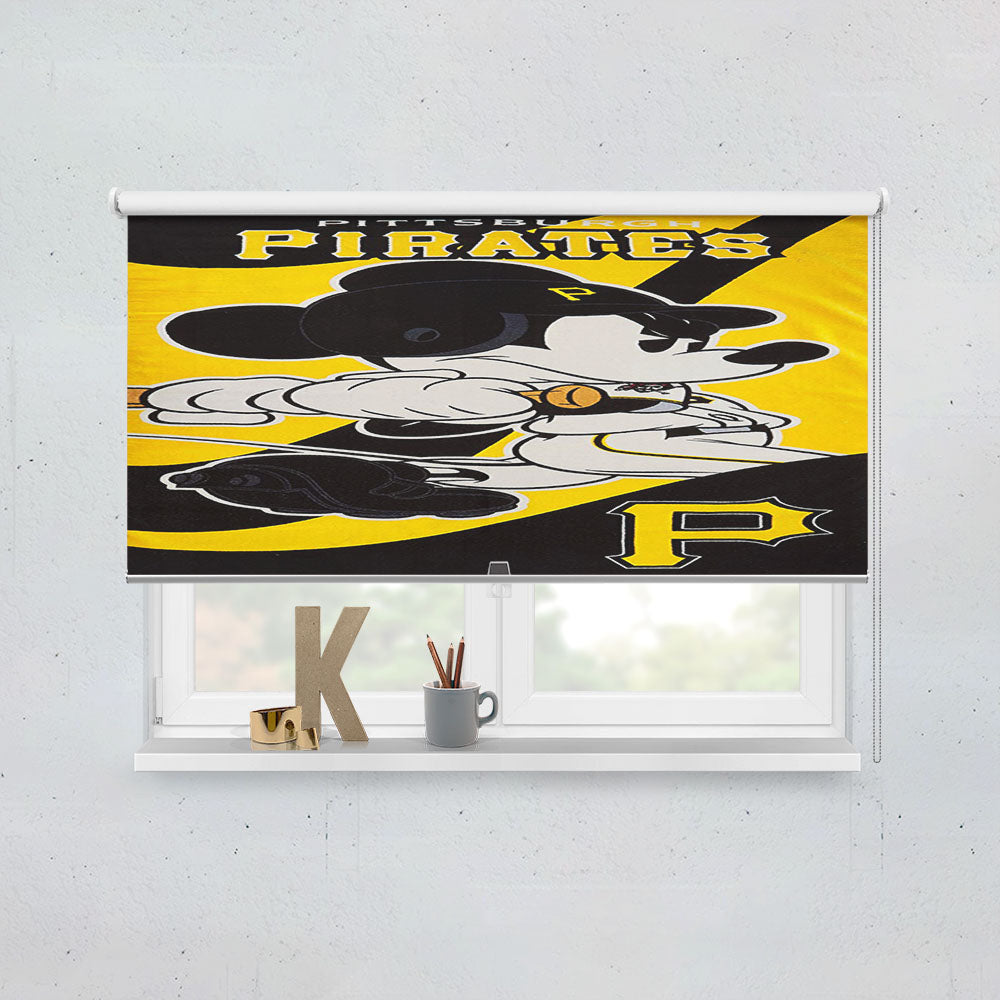 Pittsburgh Pirates Disney Mickey Mouse Window Roller Blinds Shades