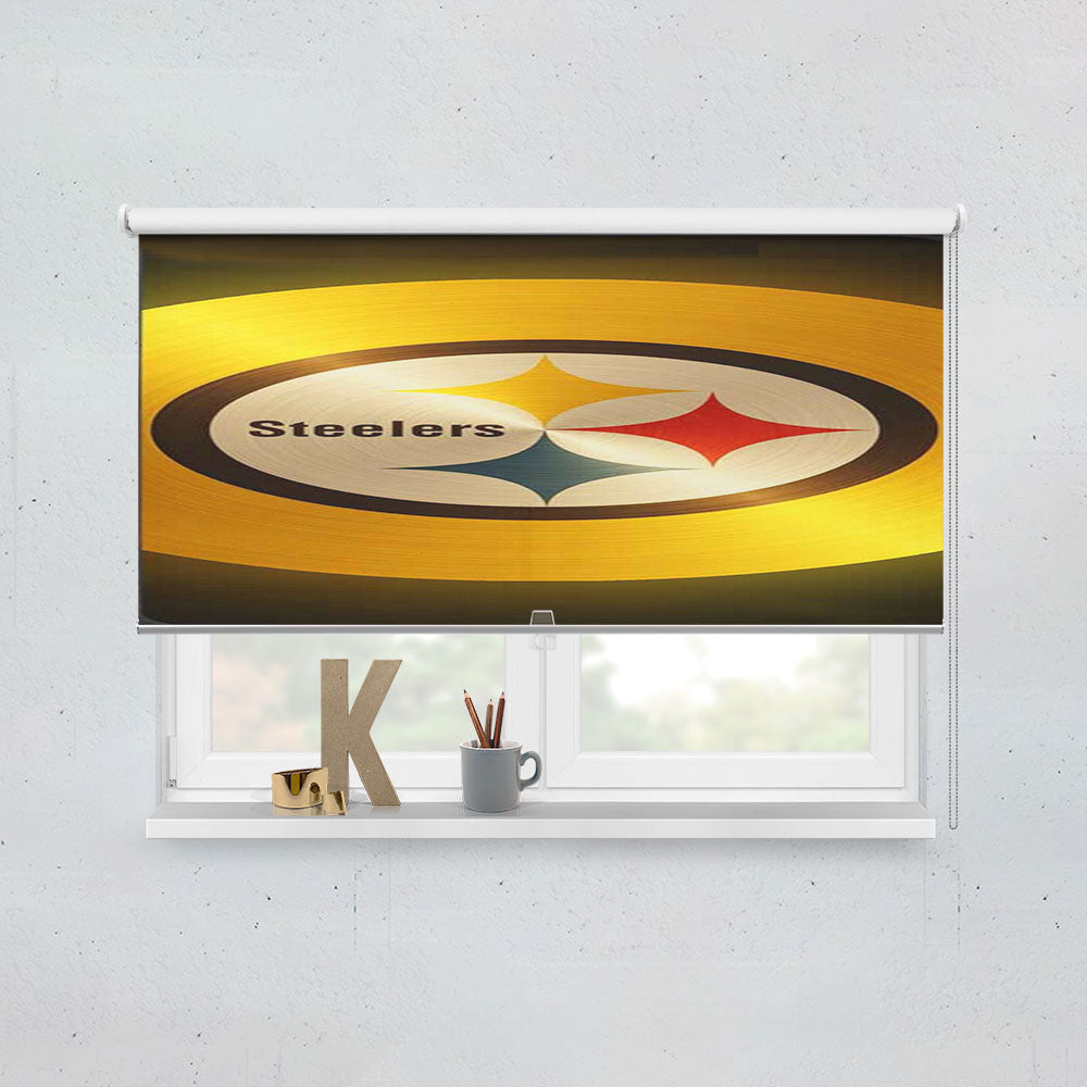 Pittsburgh Steelers Nfl Logo Window Roller Blinds Shades