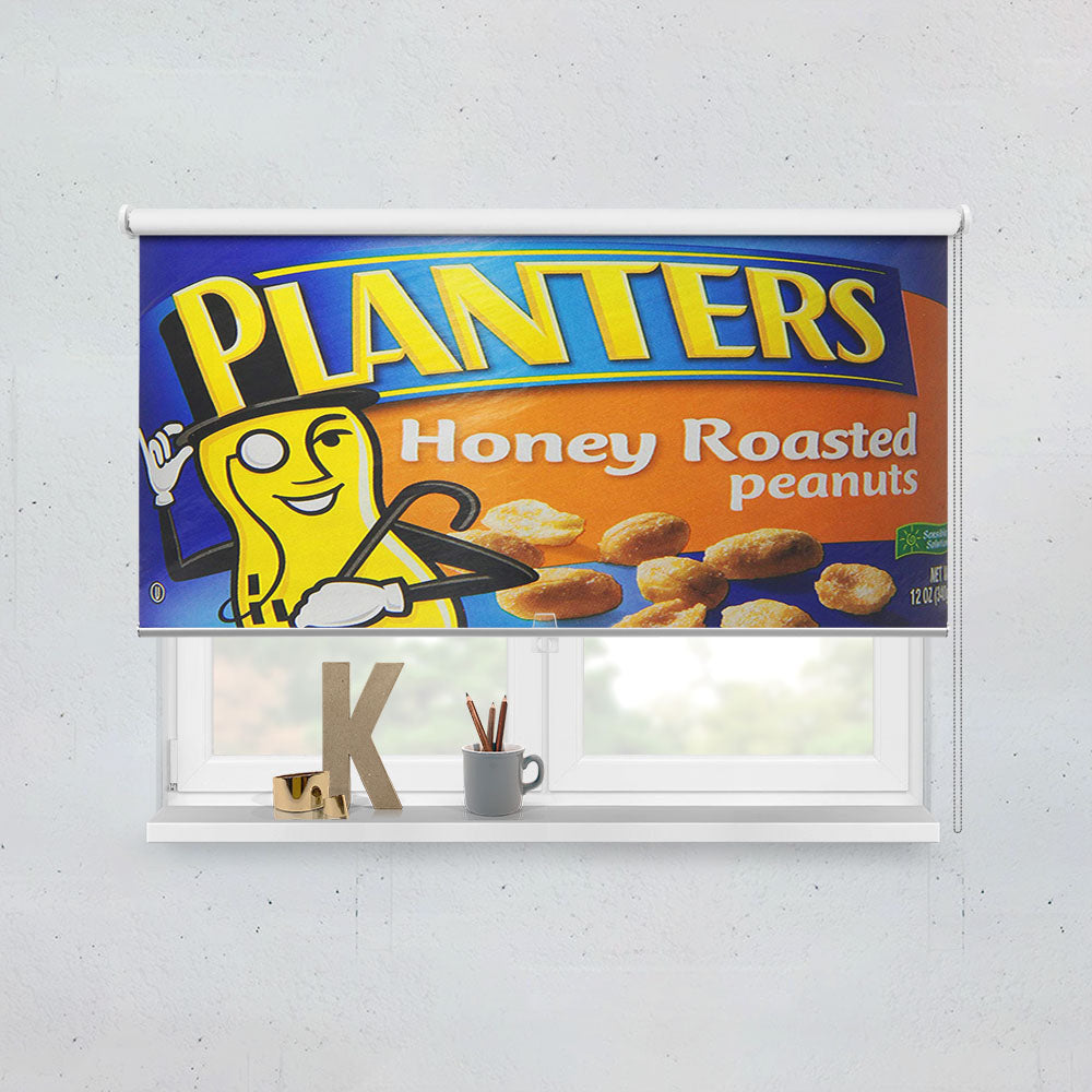Planters Honey Roasted Mr Peanut Window Roller Blinds Shades