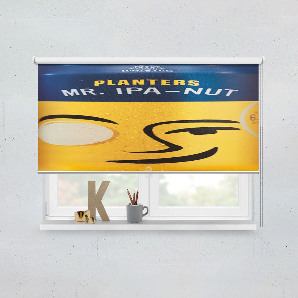 Planters Mr Ipa-Nut Peanut Drink Can Window Roller Blinds Shades