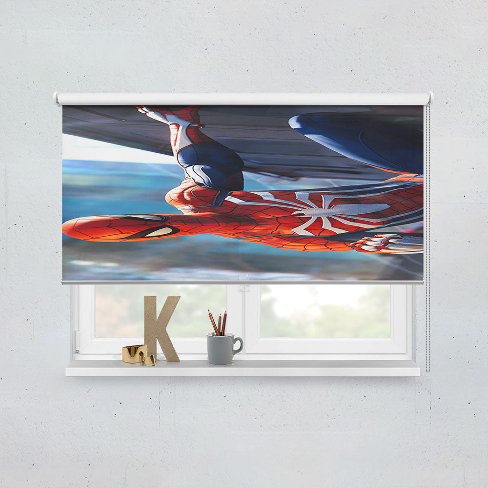 Playstation 4 Spiderman Character Window Roller Blinds Shades