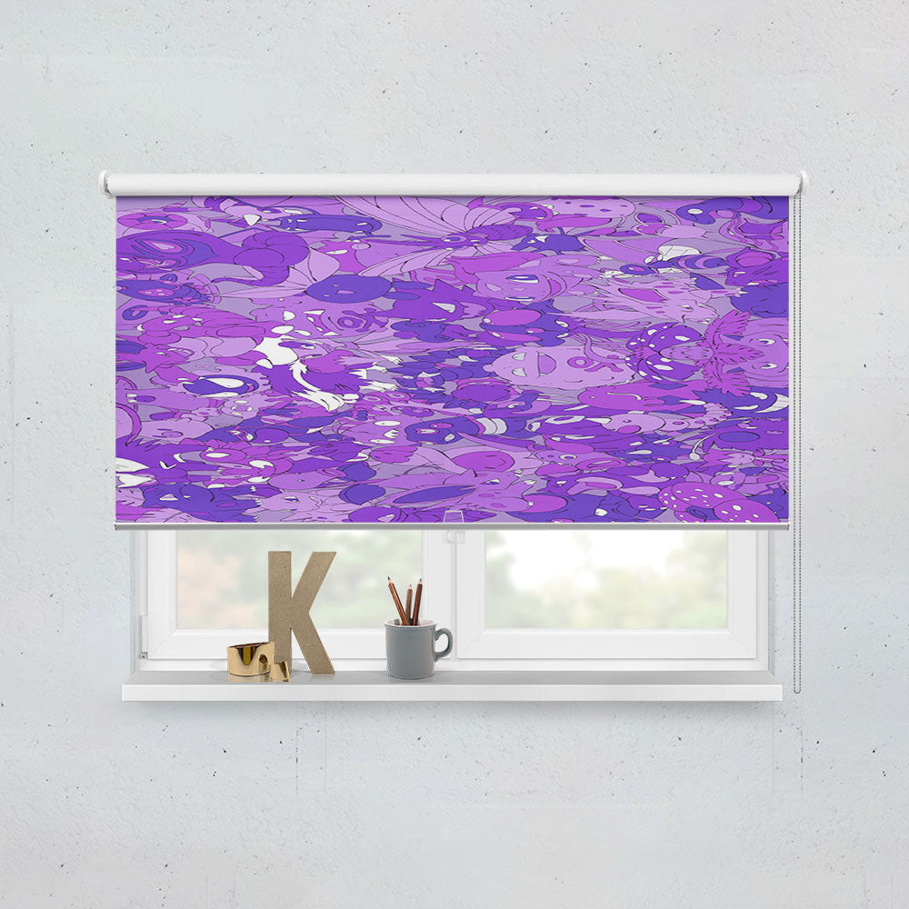 Poison Type Pokemon Window Roller Blinds Shades
