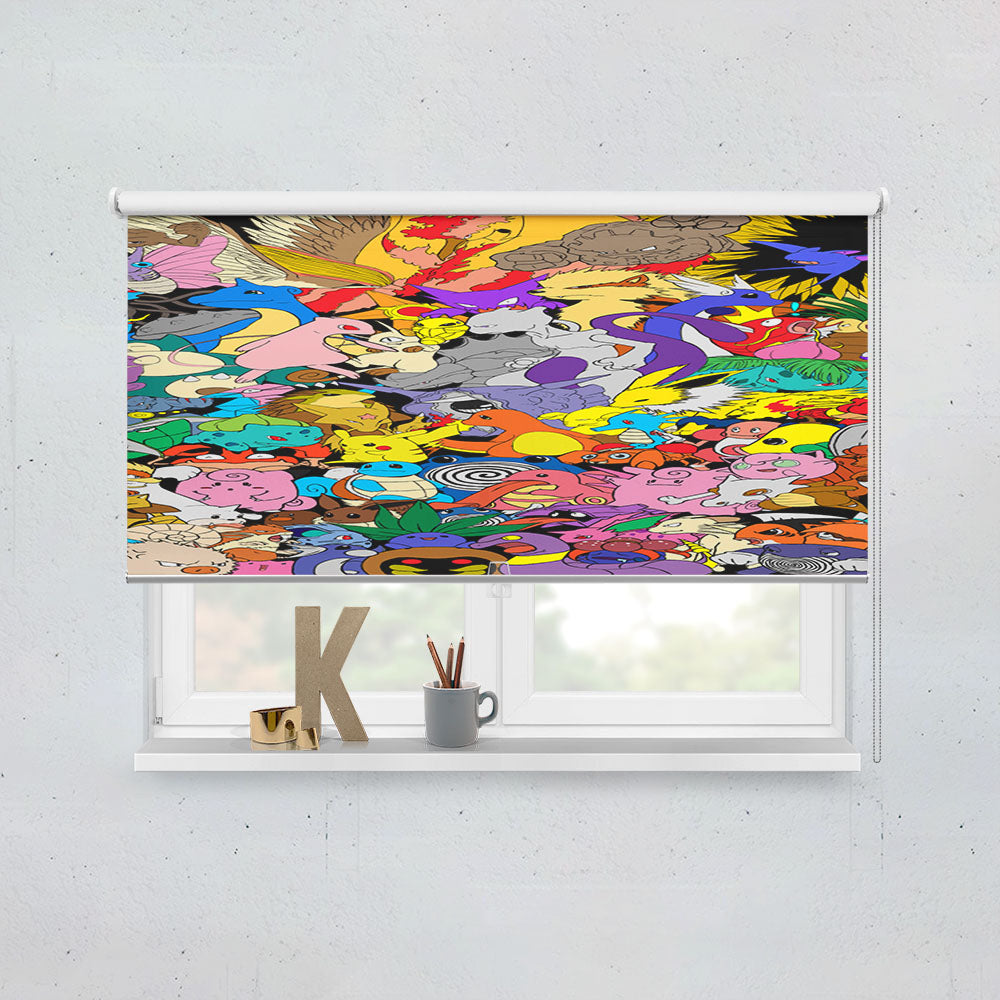 Pokemon All Character Window Roller Blinds Shades