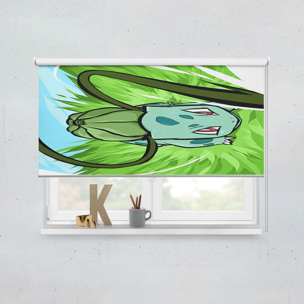 Pokemon Bulbasaur Attack Window Roller Blinds Shades