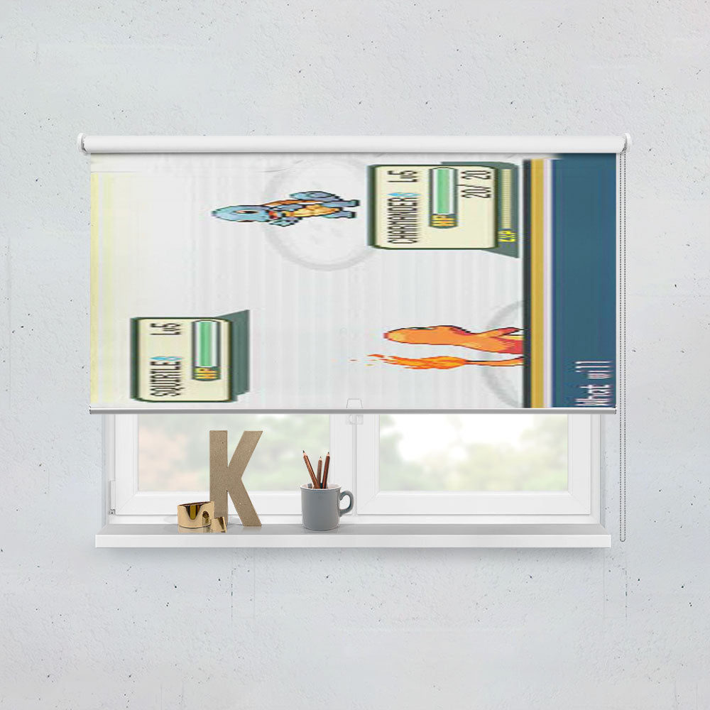 Pokemon Charmander Squirtle Battle Window Roller Blinds Shades