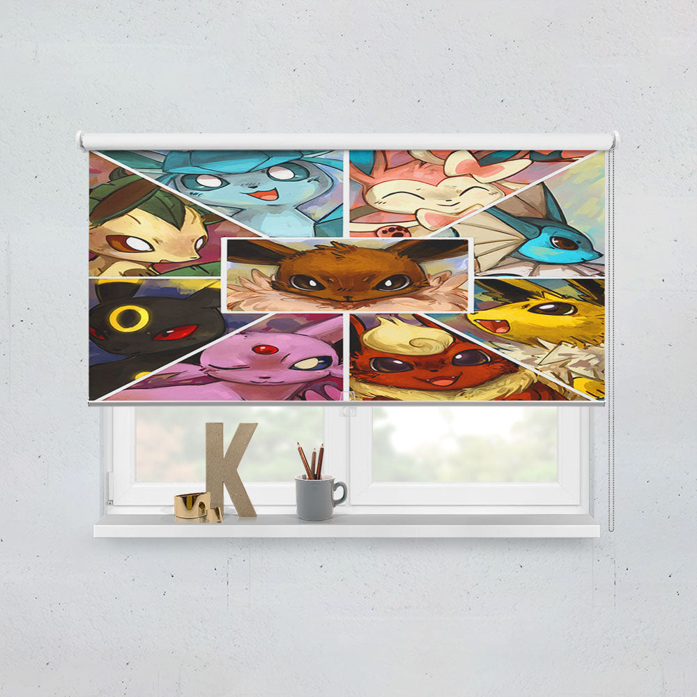 Pokemon Collage Window Roller Blinds Shades