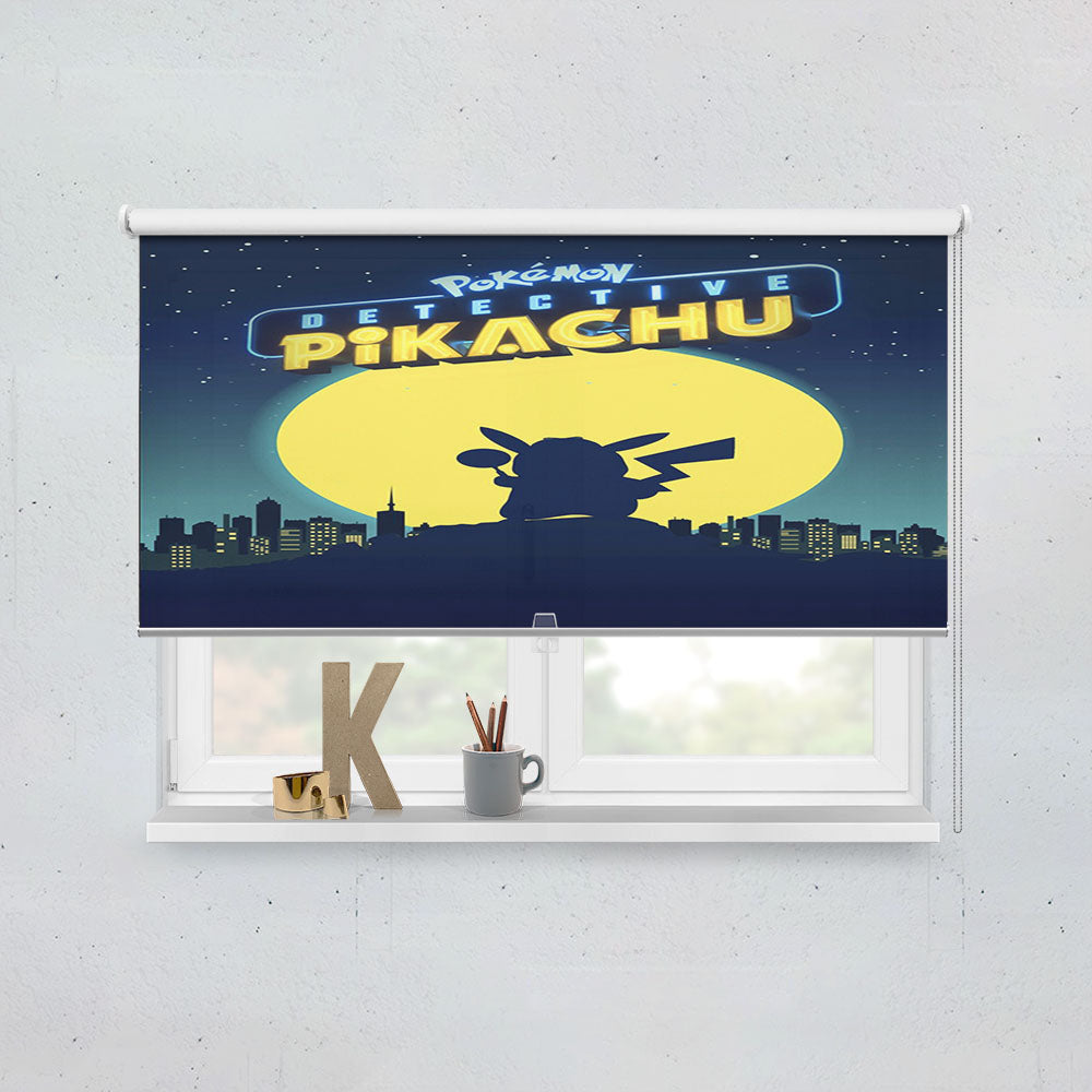 Pokemon Detective Pikachu Minimalist Window Roller Blinds Shades