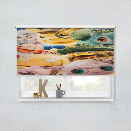 Pokemon Detective Pikachu Mons Window Roller Blinds Shades