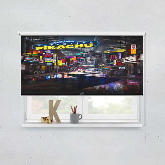 Pokemon Detective Pikachu Poster Window Roller Blinds Shades