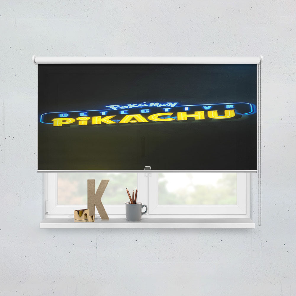Pokemon Detective Pikachu Title Window Roller Blinds Shades