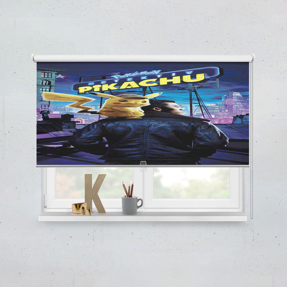 Pokemon Detektiv Pikachu Poster Movie Window Roller Blinds Shades