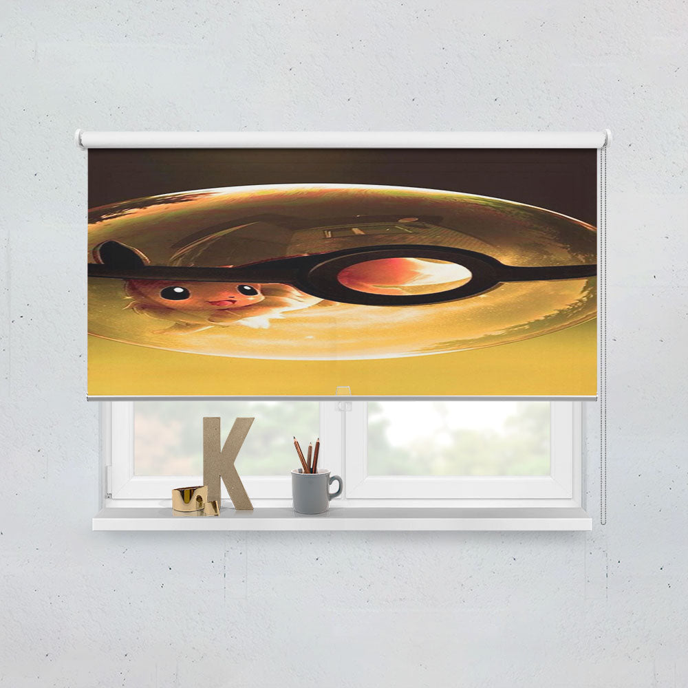Pokemon Eevee Pokeball Window Roller Blinds Shades