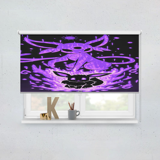 Pokemon Evolution Eevee To Espeon Window Roller Blinds Shades
