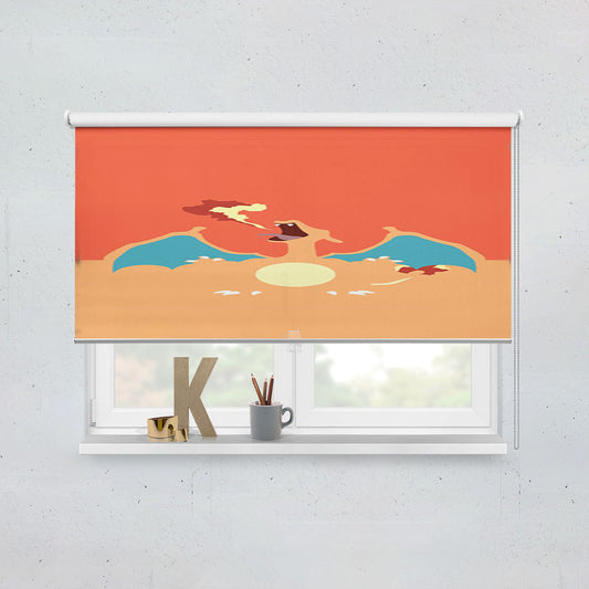 Pokemon Fire Window Roller Blinds Shades