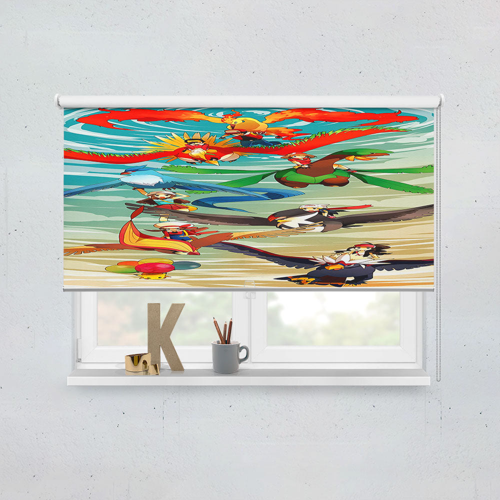 Pokemon Flying Type Poster Window Roller Blinds Shades