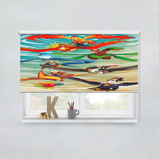 Pokemon Flying Type Poster Window Roller Blinds Shades